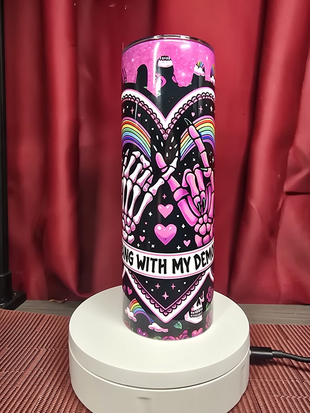 Vibeing With My Demons Tumbker 20oz
